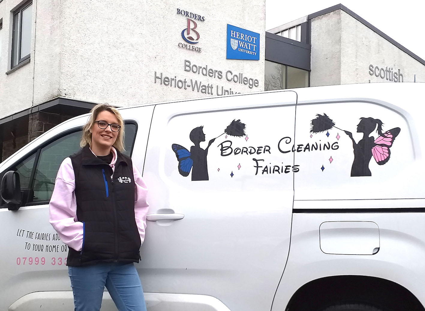 Clair’s cleaning fairies add a sparkle to her career | Borders College