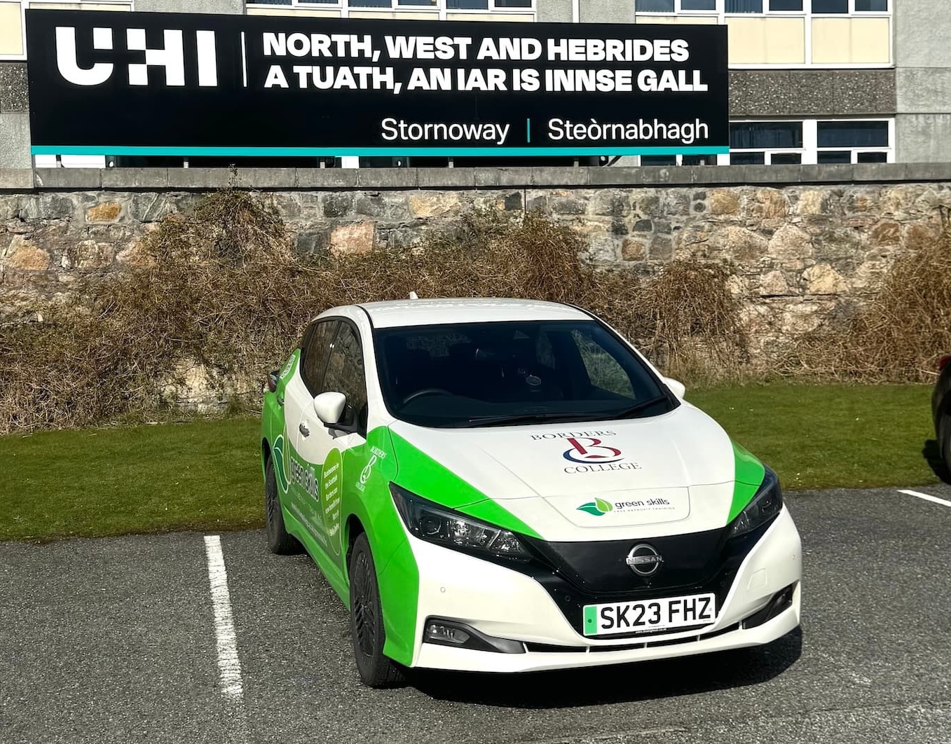 Electric car in Stornaway