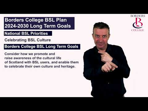 Borders College BSL Action Plan 2024 2030